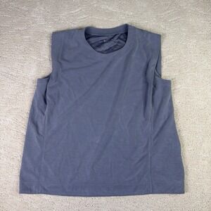 Women's Athleta Large Seasoft Tank Grey Athletic